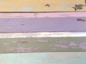 Reclaimed Worn Wood/Distressed Painted Wall Cladding