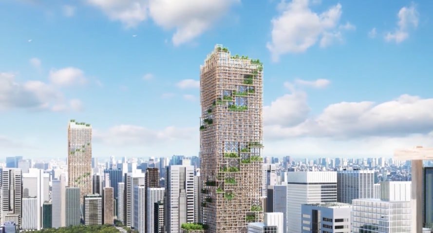 World’s Tallest Wooden Skyscraper Set for Tokyo in 2041